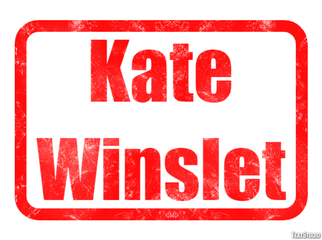 Kate Winslet Эффект текста