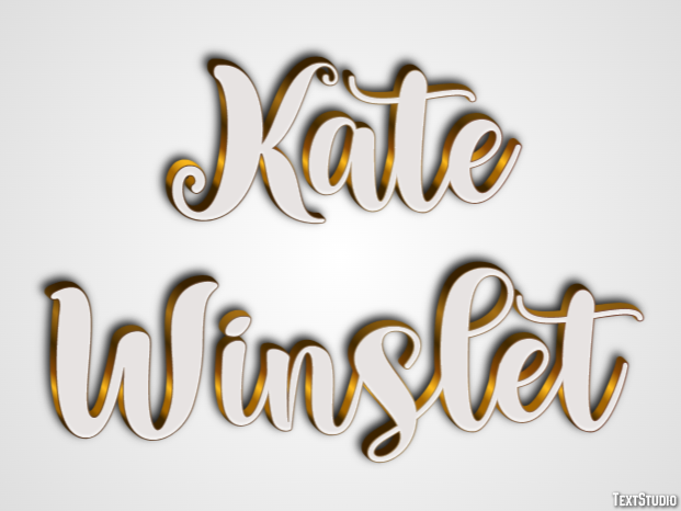 Kate Winslet Text Effect