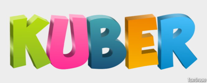 Kuber Text effect
