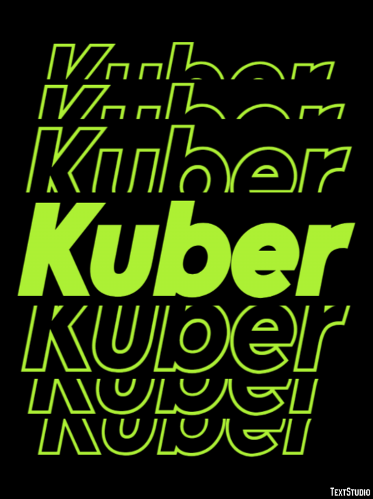 Kuber Text effect