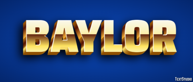 Baylor Efecto de Texto