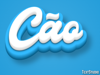 Cão テキスト効果
