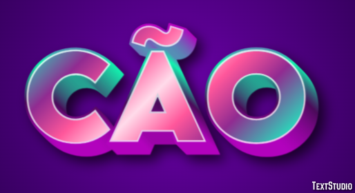 Cão テキスト効果