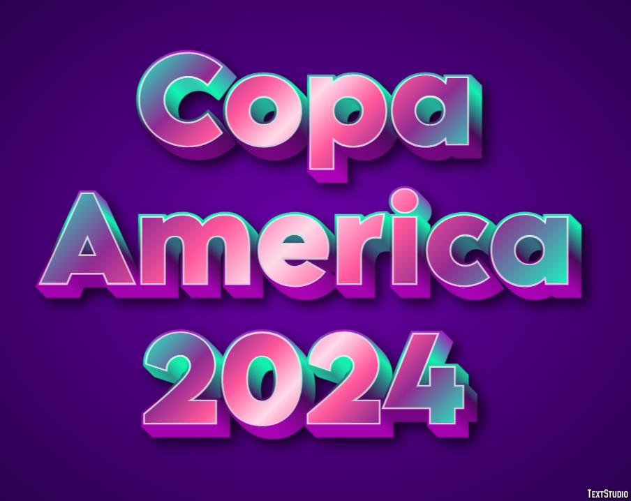 Copa America 2024 Texteffekt