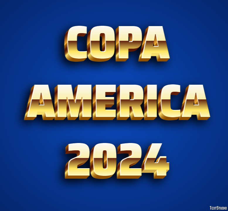 Copa America 2024 Texteffekt