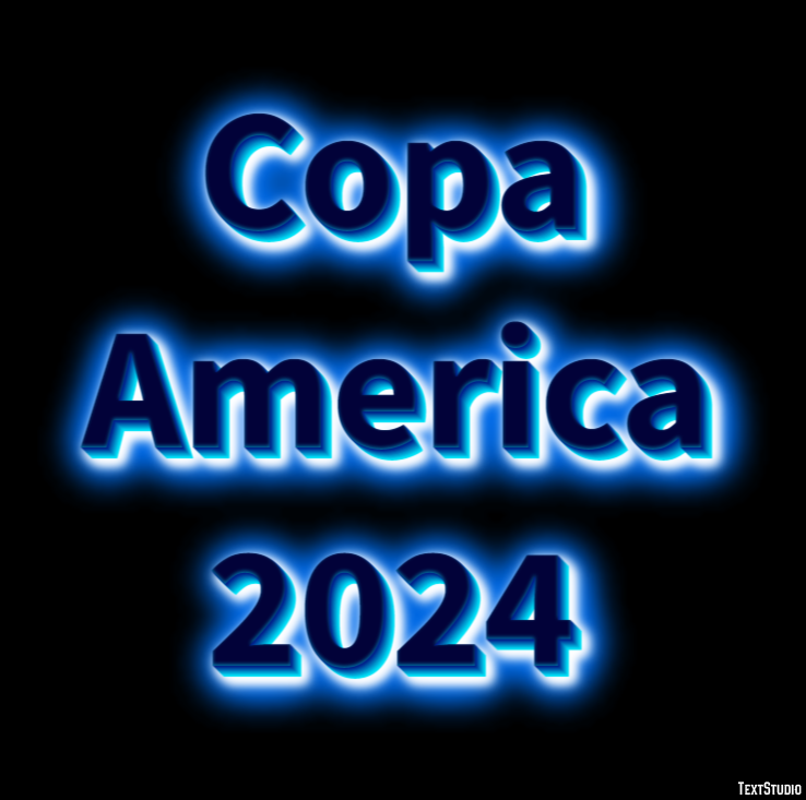 Copa America 2024 Texteffekt