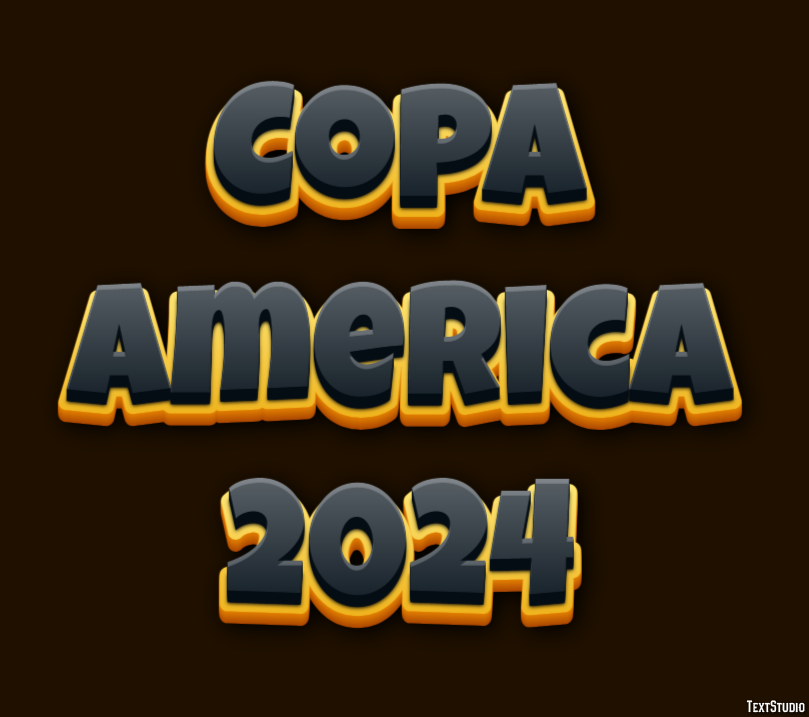 Copa America 2024 Texteffekt