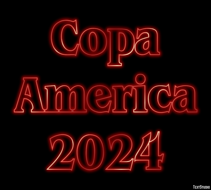 Copa America 2024 Texteffekt