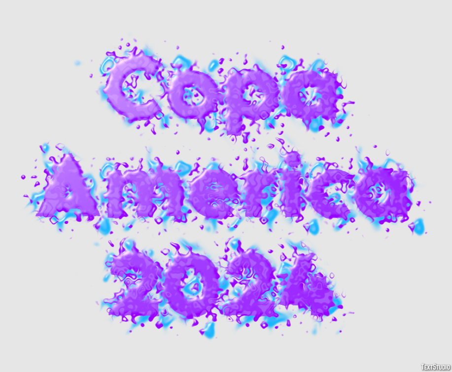 Copa America 2024 Texteffekt