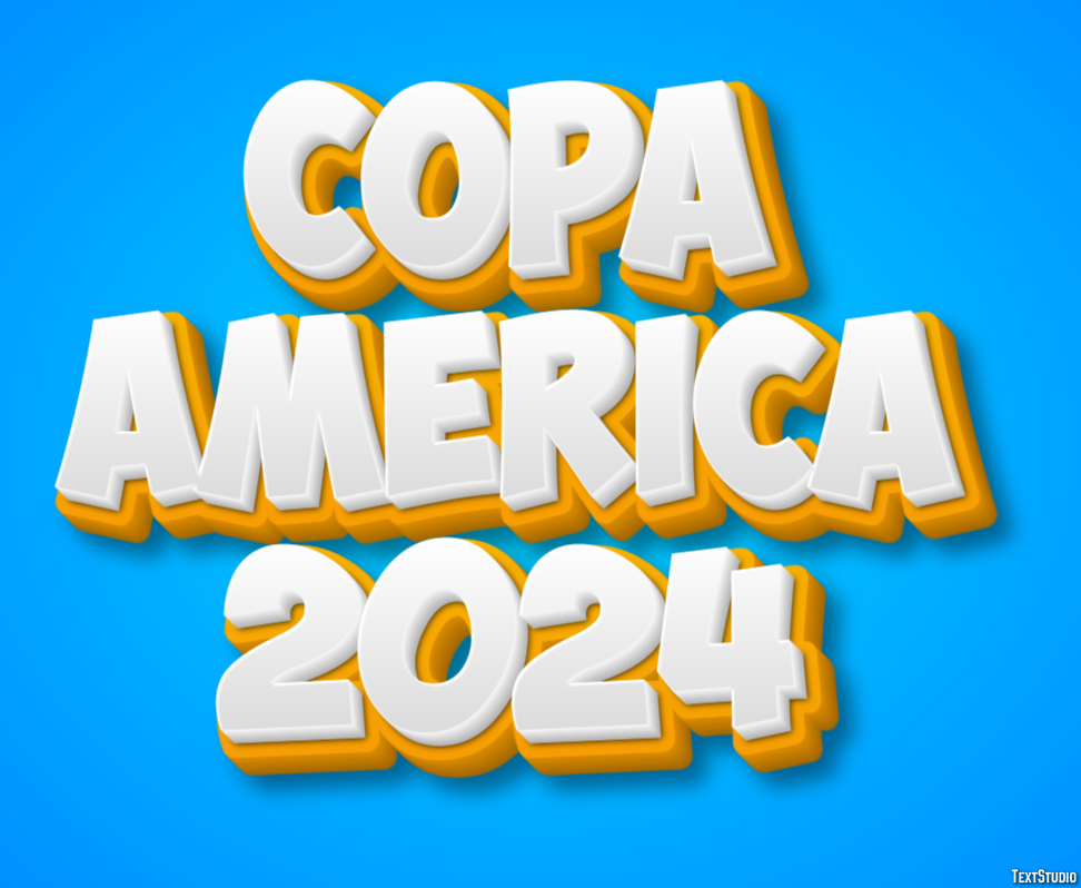 Copa America 2024 Texteffekt