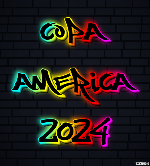Copa America 2024 Texteffekt