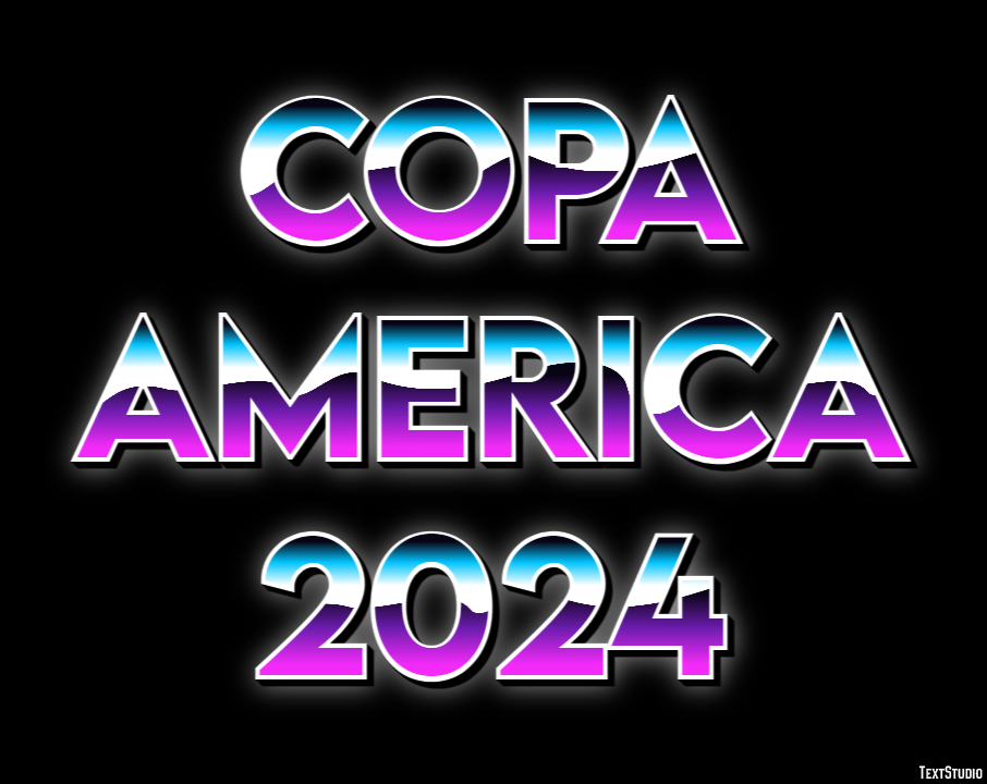 Copa America 2024 Texteffekt