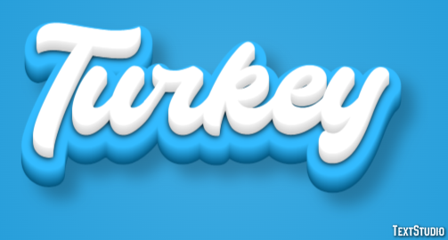 Turkey Effet de texte
