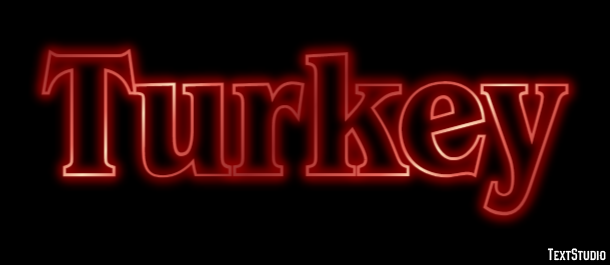 Turkey Effet de texte