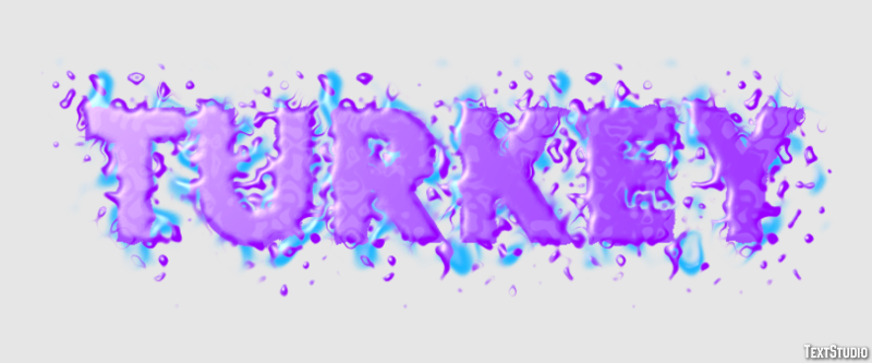 Turkey Effet de texte