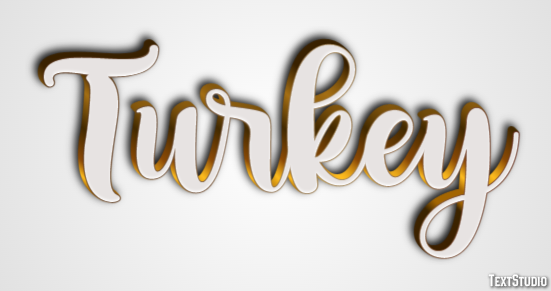 Turkey Effet de texte