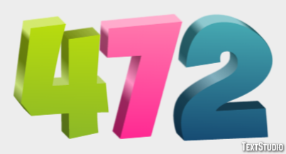 472 Text effect