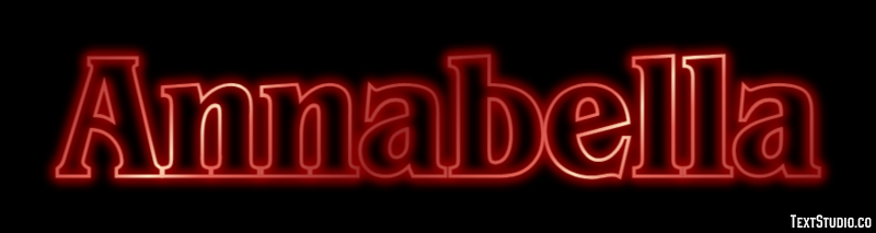 Annabella Текстовый эффект
