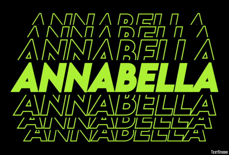 Annabella Text Effect