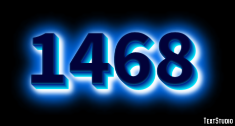 1468 Эффект текста