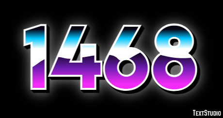 1468 Эффект текста