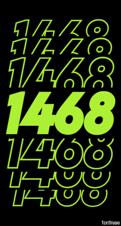 1468 Эффект текста