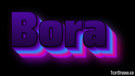 Bora Texteffekt