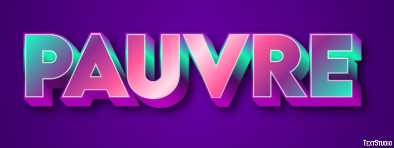 Pauvre Effet de Texte