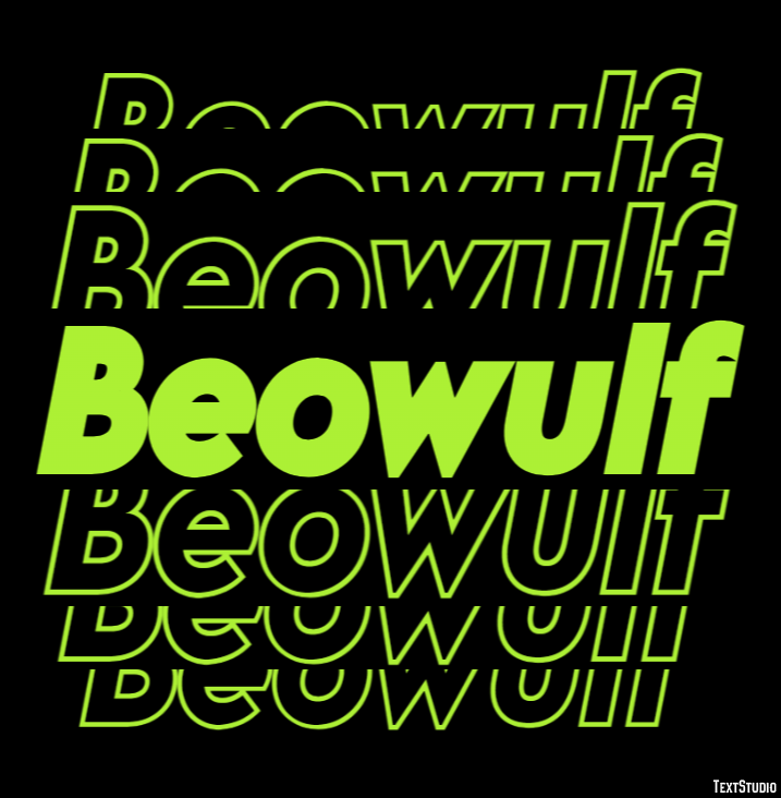 Beowulf Text Effect