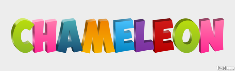 Chameleon Text effect