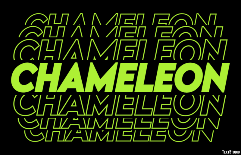 Chameleon Text Effect