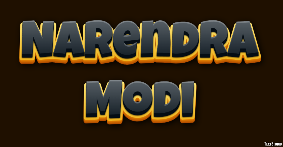 Narendra Modi Tekst Effect