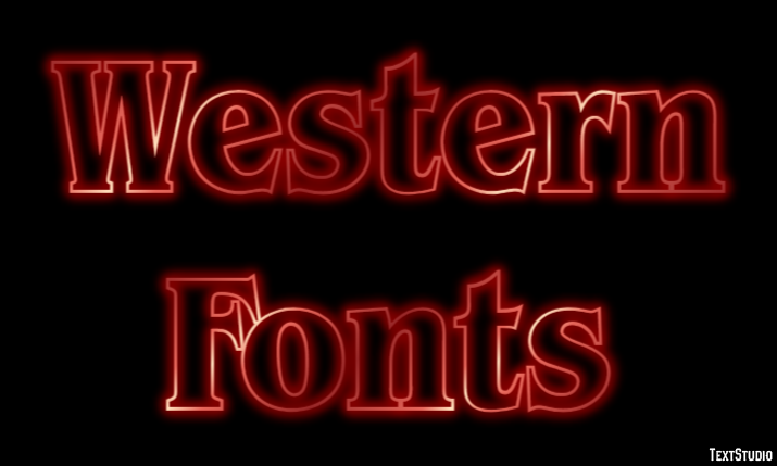 Western Fonts Text Effect