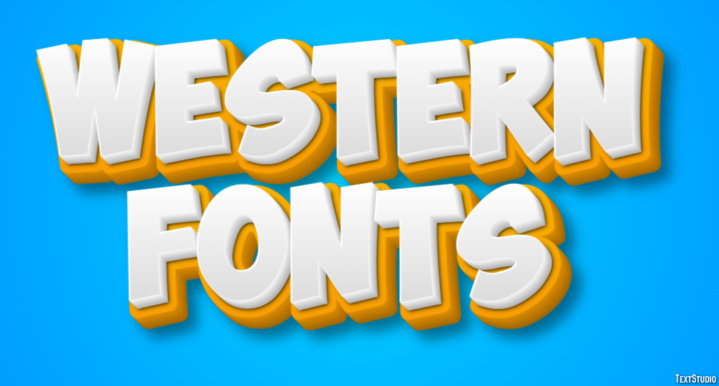 Western Fonts Text Effect