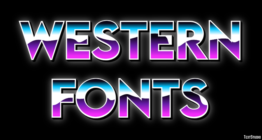 Western Fonts Text Effect
