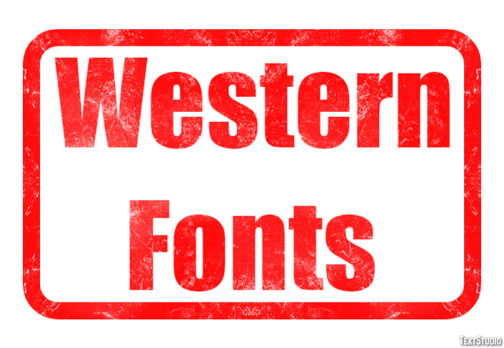 Western Fonts Text Effect