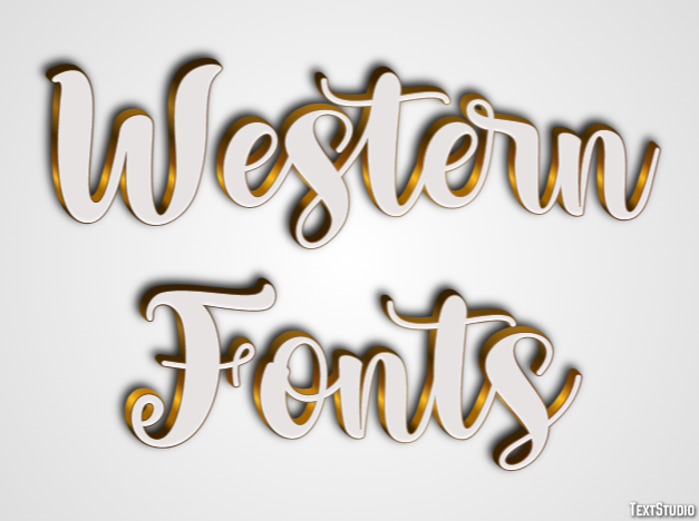 Western Fonts Text Effect