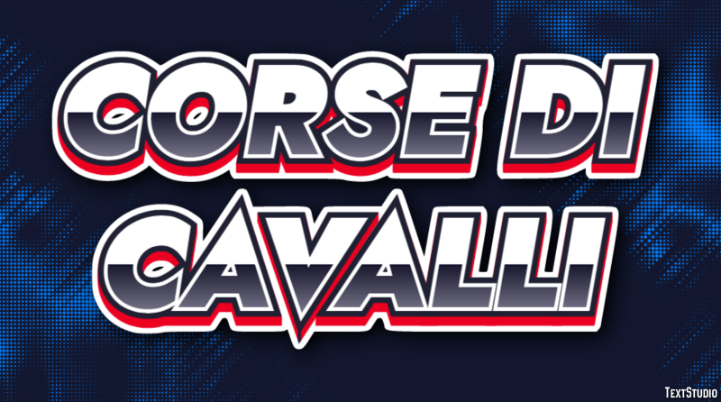 Corse di cavalli Efekt tekstowy