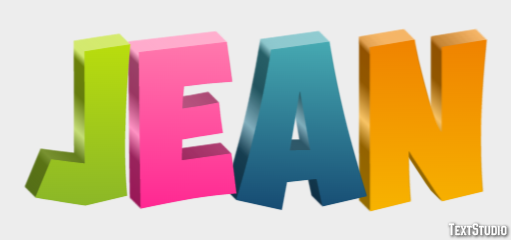Jean Text Effect