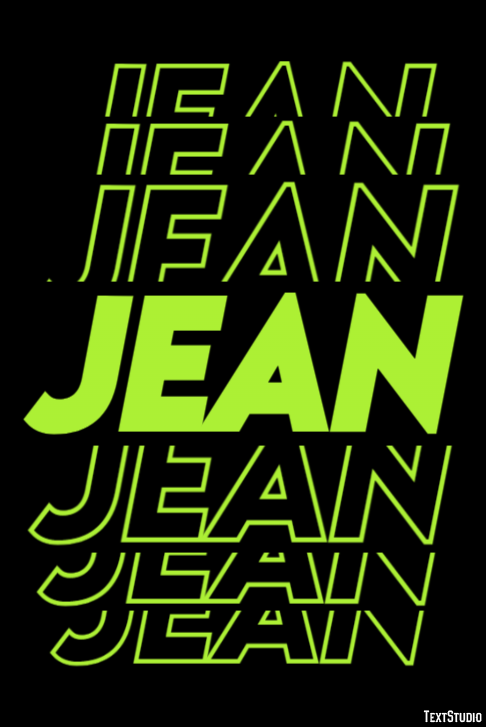 Jean Text Effect
