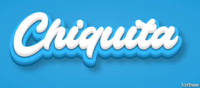 Chiquita Text effect