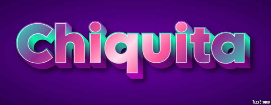 Chiquita Text effect