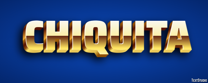 Chiquita Text effect
