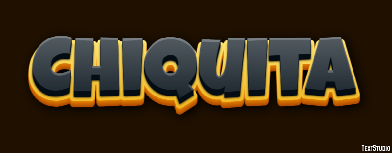 Chiquita Text Effect