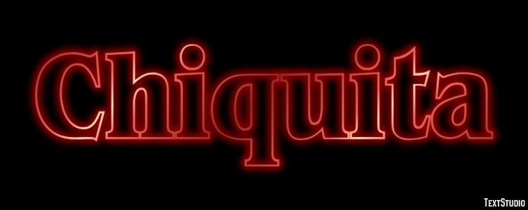 Chiquita Text effect