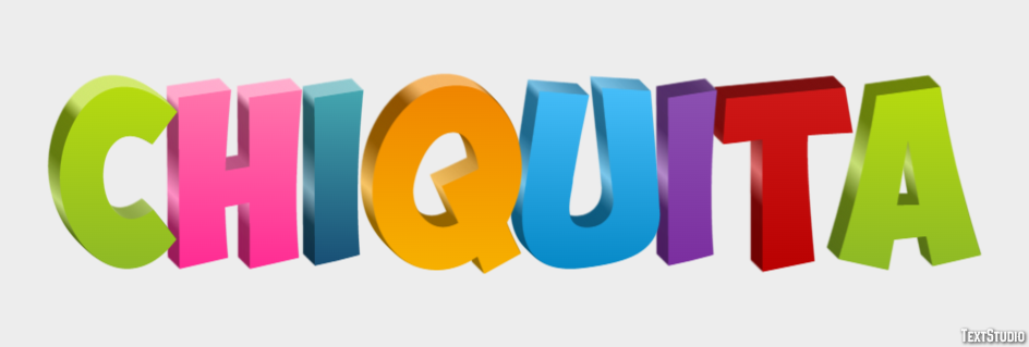 Chiquita Text effect