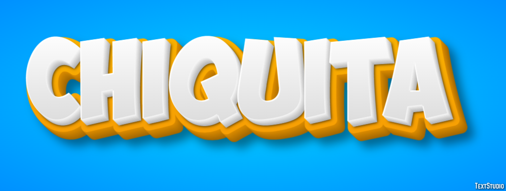 Chiquita Text effect