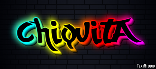 Chiquita Text effect