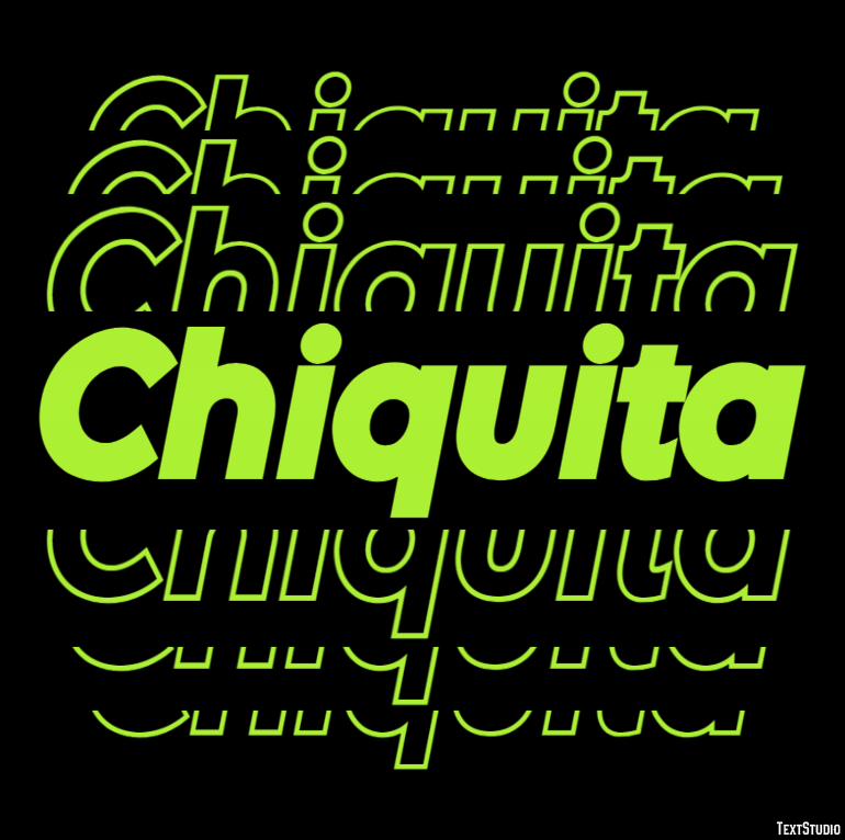 Chiquita Text Effect