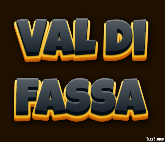 Val di Fassa Efekt tekstowy